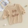 Big Brother Little Brother bijpassende outfit herfst-winterkleding peuter babyjongen trui sweatshirt pullover 231228