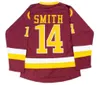 Bel-air Academy 14 Will Smith film Ed Jersey 100% broderie hommes femmes jeunes Hockey maillots rouges