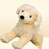 Simulação animal golden retriever brinquedo de pelúcia bonito boneca filhotes presente aniversário carro decoração macia 50cm dy509905639161