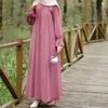 Etniska kläder blygsamma casual abaya muslimska kvinnor lång maxi klänning ramadan bön femme dubai islam arabiska kaftan mantel eid parti vestidos