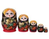 5 층 Matryoshka 인형 나무 딸기 여자 러시아 중첩 인형 아기 선물 가정 장식 298R7118599