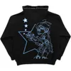 Oversized impressão dos desenhos animados zip hoodie 2022 haruku casual gótico punk jaqueta y2k rua americana solta roupas vintage topos
