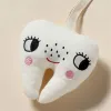 Cartoon Tooth Shape Baby Pacifier Clip Chain Pendant Stuffed Cotton Baby Crib Hanging Rattle Newborn Soother Dummy Nipple Holder