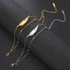 Linkarmbanden Infinity symboolarmband voor vrouwen Veer Roestvrij staal Dubbele ketting Zilver Kleur Mode Verjaardag Valentijnscadeau Dagelijks