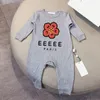 Designer Infant Onesies Baby Boys Clothes Girls Rompers Letter Flower Print Brand Bodysuit Overalls Clothes Jumpsuits Bodysuit Outfit SDLX