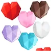 Cake Tools Heart Shaped Sile Mold Baking Pan For Pastry 3D Diamond Molds Mousse Chocolate Drop Delivery Dhxiv