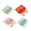 Makeup Brushes 10st Colorful Set med Bag Powder Foundation Eyebrow Eyeshadow Blush Make Up Tools Cosmetic Kit