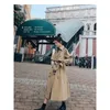 Kvinnors dikerockar 2023 Spring och Autumn Korean Serieswomen Brown Windbreak Coat Casual Ytterkläder Bekvämt modetemperament C