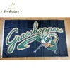 Milb greensboro gafanhotos bandeira 35 pés 90cm150cm poliéster banner decoração voando para casa jardim presentes festivos3832710