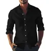 Men's Casual Shirts S -3xl White Pink Men Shirt Long Sleeve Cotton Oxford Soft Comfortable Regular Fit Quality Business Man