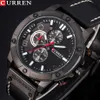 Nouvelles montres hommes marque de luxe CURREN mode sport montre-bracelet chronographe bracelet en cuir Quartz mâle horloge Relogio Masculino209k