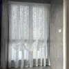 Curtain Lace Good Air Permeability Sunscreen Soft Texture Dustproof White Floral Sheer Home Supplies