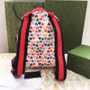 Designer Kids Love Heart Printed Ryggsäckar Fashion Children Double Shoulder Bags Classical Boys Girls Cartoon Leather Casual Ryggsäck S0981