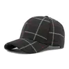 Ball Caps Men Baseball Autumn et hiver Lattice Dome Chapeaux pour le polyester masculin 55-60 cm