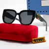 Sonnenbrille, Designer-Sonnenbrille, Luxus-Sonnenbrille für Damen, Buchstabe UV400, Design Vintage, Adumbral, Reisemode, Strand-Sonnenbrille, Geschenkbox, 6 Farben, sehr gut