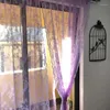 Pantalla de ventana bordada directa de fábrica de cortinas, hilo de encaje Pastoral coreano, pantalla de tejido de urdimbre con acabado de malla ondulada blanca.