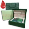 Uhrengehäuse Luxus Perpetual Green Uhrenbox Holzboxen für 116660 126600 126710 126711 116500 116610 ROLEX Uhren Zubehör C314Y