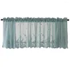 Gardin spetsar korta gardiner värmeljus blockerande stångficka ren för kök källare sovrum dekor