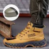 Waterdichte Heren Werklaarzen Veiligheid Stalen Neus Schoenen Anti Smashing Piercing Antislip Onverwoestbaar Heren 231225