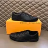 Resort Sneaker Uomo Luxurys Fiori stampati Logo Scarpe da ginnastica Scarpe da ginnastica firmate Runner Trainer Scarpe casual Pelle di vitello a grana nera 02