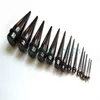 Black UV Acrylic Ear Stretching Tapers Expander Plugs Tunnel Body Piercing Jewelry Kit Gauges Bulk 1 6-10mm Earring Promotional Ho296y
