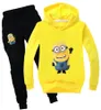 Lustige Cartoon süße Minions Baby Winterkleidung Druck Kawaii Kleinkind Jungen Mädchen Herbst Kleidung Sets Kinder Gelb Outfit 2011274153972