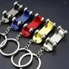 Keychains fingertip Vitalitet Scooter Metal Keychain Pendant Mini Internet Red Activity Wheels Small Gift Keyring