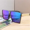 Sunglasses Luxury Square Metal Leg Black Pink For Women Men Pochromic Anti-Reflective Sun Glasses Uv400 Mirror Travel Eyewear