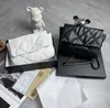 Pesquisa de bolsa de bolsa de bolsa de ombro clássica de alta qualidade bolsas xadrez designer dupla letra de letra de pele de carneira