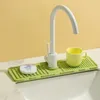 Table Mats Kitchen Silicone Draining Pad Bathroom Wash Basin Faucet Splash-Proof Mat Multifunctional Sink Countertop Water