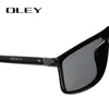 OLEY-Polarisierte Sonnenbrille für Männer Retro Quadratische Sonnenbrille Unisex Fahrbrille Marke Designer Y6625 231228