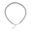 2024 DESIGNERS Shi Family Collier de perles gris argenté français pour femmes, pliable, portant un collier à vent froid, léger, de luxe, de haute qualité, accessoires de chaîne