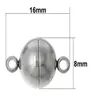 20 pezzi di corsi magnetici in acciaio inossidabile arrotondata per gioielli che producono la collana bracciale fai da te reperti di gioielli 301o