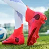 Mens Society Football Boot Original Soccer Shoes Long Spikes Antiskid Children Training Cleats Court 231228