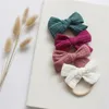 Hair Accessories 4 Pcs Baby Girls Elastic Bows Headband Soft Fashion Princess Bowknot Band Born Toddler Kids Headwear Dropship