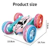 2 4G RC Stunt Car Bambini Double Sided Flip Telecomando Rotazione di 360 gradi Off Road Rc Drift per ragazze rosa Giocattoli 231228