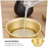 Dinnerware Sets Makgeolli Bowls 2PCS Korean Style Aluminum For Rice Soup Or Any Drinks Parties Camping& All Occasions Without Handle