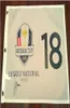Justin Thomas 2018 Ryder Cup Collection Signed Signatured Autographed Open Masters Glof Pin Flag8500146