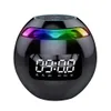 Portable Wireless Bluetooth 50 Speaker with LED Digital Alarm Clock Outdoor Loudspeaker Mini for Smart Phone Tablet PC 231228