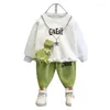 Kleidungssets Jungen Set Kinder Baby Top und Hose Zweiteiler Langarm Pullover Kinder Kleidung Anzug Drop Lieferung Mutterschaft Otxtp