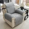 Chair Covers Solid Color Recliner Sofa Cover Anti-slip Quilted Armchair Seat Slipcover Dog Pet Dustproof Couch Cushion Mat Living Room Home