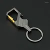 Keychains Fashion Metal Men Keychain Black Clasp Creative DIY Keyring Holder Car Key Chain for Jewelry Gift