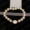 Designer Saturn Colored Emamel Series Pearl Armband med magnetisk sug Oval Buckle Ladies Girls Luxury Elegant Armband Crown Ball Jewellery