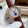 Relógio masculino automático mecânico 18k ouro rosa fase da lua data relógios 39mm crocodilo padrão pino fivela high-end pulseira251b