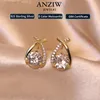 Anziw Veri orecchini in argento 925 05ct goccia coda di pesce croce piercing all'orecchio orecchino coreano gioielli da donna alla moda 231225