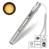 Flashlights Torches Energy-saving Portable Professional Handy Pen Light USB Rechargeable Mini With Stainless Steel Clip