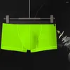 Mutande Boxer da uomo Custodia elasticizzata che migliora la vita bassa Pantaloncini traspiranti per il sudore Boxer Rise Biancheria intima comoda