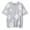 Springsummer New American High Street Kapok Full Print Foam短袖メンズビーチカジュアルTシャツ女性11