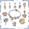 925 argent charme nouvelle griffe impression étoile appartient à perle dispersée Robot étoile rivière or Rose chat mode PAN Bracelet bricolage pendentif livraison gratuite