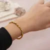 Pulseiras de link go2boho gemito misódulos dourados da moda de moda de moda bohemian jóias do festival minimalista para homens presentes